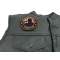I Thank You To All Our Troops Round Patch | Embroidered Patches I Thank You To All Our Troops Round Patch - By Ivamis Trading - 3.75x3.75 inch - Embroidered Iron on Patch shown on leather vest