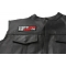 If It Wasn't For Flashbacks Patch - 4x1.5 inch. Embroidered Iron on Patch shown on leather vest