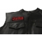 If You Can Read This You Are In Range Patch, Biker Saying Patches shown on leather vest