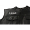  shown on leather vest