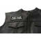 Keep Calm Carry Guns Patch - Iron on Patch - 4x1.5 inch shown on leather vest