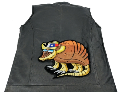 Large Texas Armadillo Back Patch