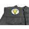  shown on leather vest