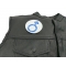 Male Symbol Patch - Iron on Patch - 3x3 inch shown on leather vest