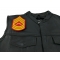  shown on leather vest