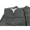 Medic Symbol Patch BW Medic Symbol Patch BW - 4x3.8 inch. Embroidered Iron on Patch shown on leather vest