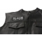 No Clubs No Rules Just Ride Patch, Biker Saying Patches shown on leather vest