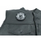 Our Brothers Are Never Forgotten Patch Small | US Military Veteran Patches Our Brothers Are Never Forgotten Patch Small - 3x3 inch. Embroidered Iron on Patch shown on leather vest