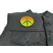  shown on leather vest