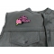 Pink Lady Rider Rose Biker Patch Pink Lady Rider Rose Biker Patch, Biker Patches shown on leather vest