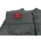  shown on leather vest