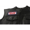 Proud To Be A Gun Toting American Patch, Saying Patches shown on leather vest