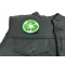 Recycle Patch Recycle Patch - 3x3 inch. Embroidered Iron on Patch shown on leather vest