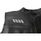 Reflective Stripes Patch Reflective Stripes Patch, Reflective Patches shown on leather vest