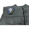 Scorpio Skull Zodiac Sign Patch Scorpio Skull Zodiac Sign Patch, Skull Patches shown on leather vest