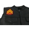 Sergeant Marine Patch  shown on leather vest