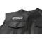 Sex Instructor First Lesson Free Patch, Funny Saying Patches shown on leather vest