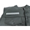 Small Reflective 5 Inch Strip Patch - 5x1 inch shown on leather vest