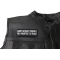 Sorry Officer I thought you wanted to race Patch Sorry Officer I thought you wanted to race Patch, Biker Saying Patches shown on leather vest