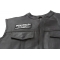 Speak English or Just Learn It Patch - Iron on Patch - 4x1.75 inch shown on leather vest