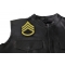 Staff Sergeant Army Patch  shown on leather vest