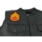  shown on leather vest
