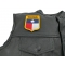 Texas Shield Patch | Embroidered Patches Texas Shield Patch - 2.75x3.5 inch. Embroidered Iron on Patch shown on leather vest