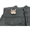Tits And Rock On Fun Iron On Patch Tits and Rock On Fun Iron On Patch - 3x3 inch. Embroidered Iron on Patch shown on leather vest