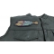 Tribal Feathers Patch | Embroidered Patches Tribal Feathers Patch - 2.25x6.5 inch shown on leather vest