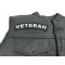 Veteran Medium Size Rocker Patch | US Military Veteran Patches Veteran Patch, Patches for Jackets shown on leather vest