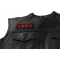 VFFV Patch Vet Forever Forever Vet - 4x1.5 inch. Embroidered Iron on Patch shown on leather vest