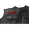  shown on leather vest