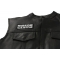 When Guns Are Outlawed I'll Be An Outlaw Patch - 4x1.5 inch. Embroidered Iron on Patch shown on leather vest