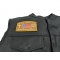 Will Defend Border Patrol In Brown Patch | Embroidered Patches I Will Defend My Faith Country Honor Patrol In Brown Patch - 4x2.6 inch Embroidered Iron on Patch shown on leather vest