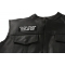 You're Smiling That Alone Scares Me Patch - Iron on Patch - 4x1.5 inch shown on leather vest