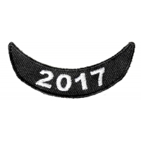 2017 White Lower Rocker Patch