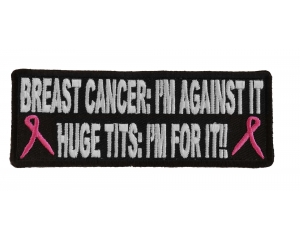 Against Breast Cancer For Huge Tits Patch | Embroidered Patches