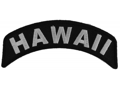 HAWAII USA THE ALOHA STATE EMBROIDERED MAP PATCH 2 X 3 INCHES