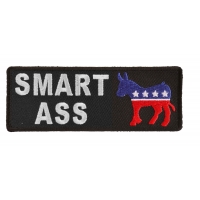 Smart Ass Patch Democratic Donkey | Embroidered Patches