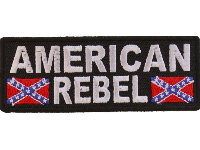 American Rebel Patch With Flags | Embroidered Patches