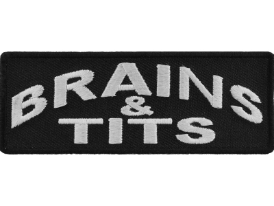 Brains And Tits Patch | Embroidered Patches