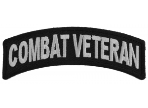 Combat Veteran U.S. Navy Embroidered Patch - 4 X 2 Inches By Crazy Novelty Guy