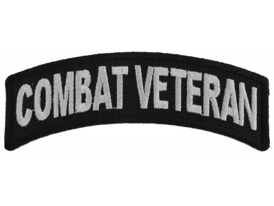 Combat Veteran Small Rocker Patch | US Military Veteran Patches