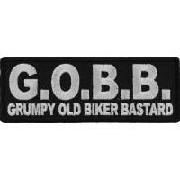 GOBB Grumpy Old Biker Bastard Patch