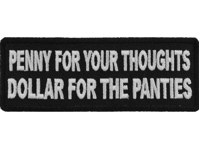 Penny For Your Thoughts Patch | Embroidered Patches