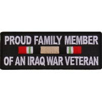 Proud Family Iraq War Vet Patch | US Iraq War Military Veteran Patches