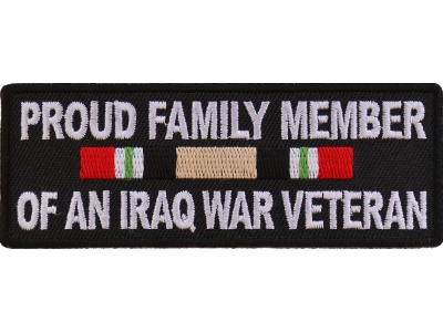 Proud Family Iraq War Vet Patch | US Iraq War Military Veteran Patches