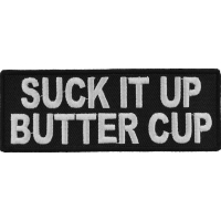 Suck It Up Butter Cup Patch | Embroidered Patches