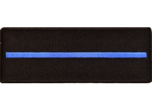 Thin Blue Line Patch For Law Enforcement | Embroidered Patches