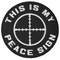 This Is My Peace Sign Patch | Embroidered Patches